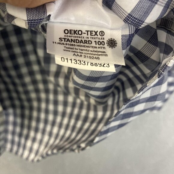 Lot of 2 Chaps Button Up Shirt Mens Large Long Sleeve Easy Care Stretch Plaid - Picture 11 of 16